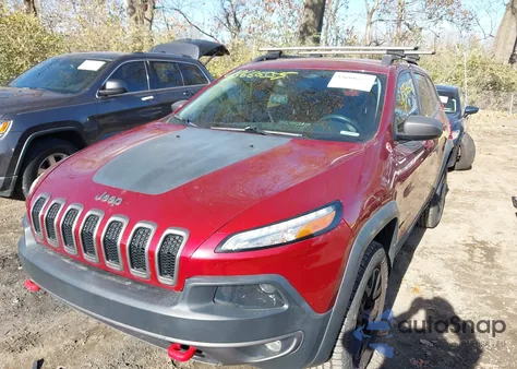 2015 Jeep Cherokee Trailhawk from USA, damaged, VIN 1C4PJMBS1FW729342